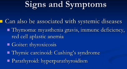 Thymoma symptoms